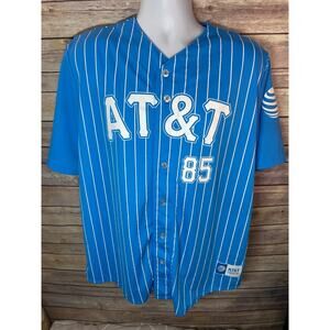 AT&T Baseball Button Jersey — Large Rare Branded Product